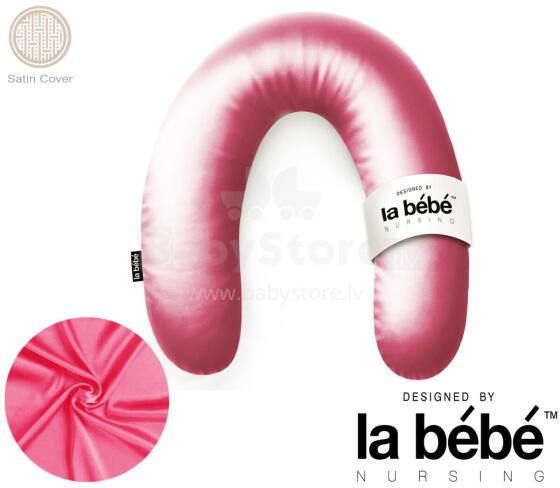La Bebe™ Rich Satin Nursing Maternity Pillow Art.15610  30x104 cm