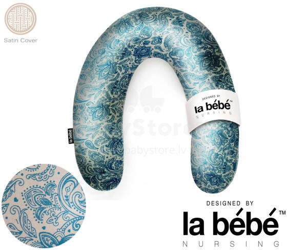 La Bebe™ Rich Satin Nursing Maternity Pillow Art.15612  30x104 cm