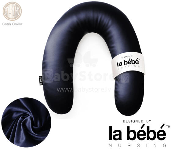 La Bebe™ Rich Satin Nursing Maternity Pillow Art.15615  Pakaviņš (pakavs) mazuļa barošana, gulēšanai, pakaviņš grūtniecēm 30x104cm
