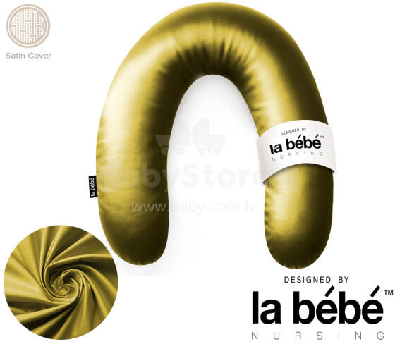 La Bebe™ Rich Satin Nursing Maternity Pillow Art.15621  30x104 cm