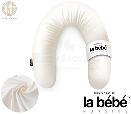 La Bebe™ Rich Satin Nursing Maternity Pillow Art.15623 Подкова для сна, кормления малыша 30x104 cm