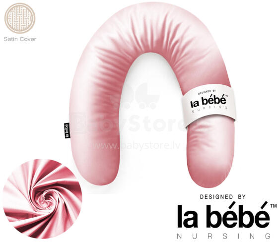 La Bebe™ Rich Satin Nursing Maternity Pillow Art.15624  30x104 cm