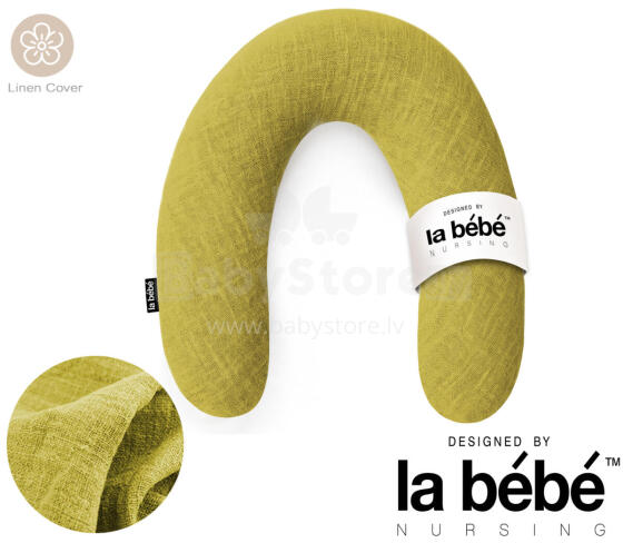 La Bebe™ Rich Linen Nursing Maternity Pillow Art.12629  Pakaviņš (pakavs) mazuļa barošana, gulēšanai, pakaviņš grūtniecēm 30x104cm
