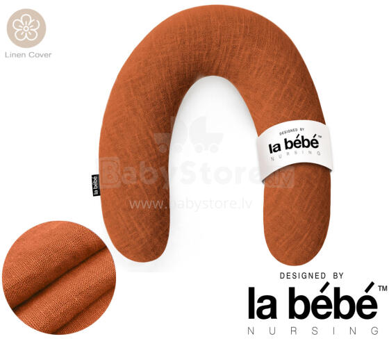 La Bebe™ Rich Linen Nursing Maternity Pillow Art.12634  Pakaviņš (pakavs) mazuļa barošana, gulēšanai, pakaviņš grūtniecēm 30x104cm