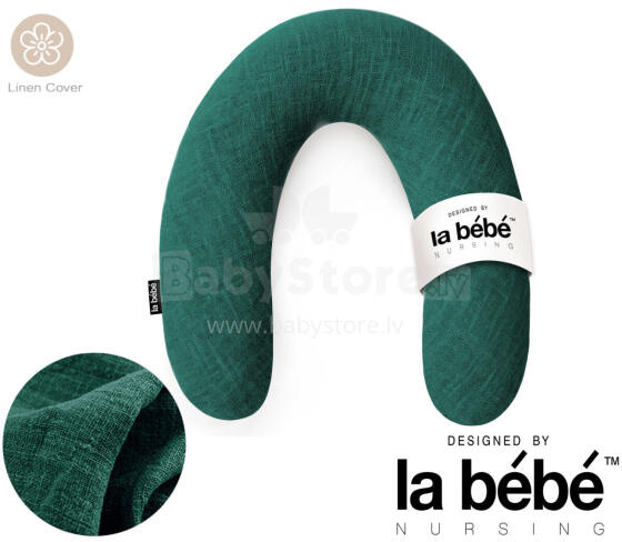 La Bebe™ Rich Linen Nursing Maternity Pillow Art.12635  Pakaviņš (pakavs) mazuļa barošana, gulēšanai, pakaviņš grūtniecēm 30x104cm