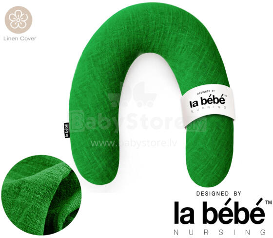 La Bebe™ Rich Linen Nursing Maternity Pillow Art.12641  Pakaviņš (pakavs) mazuļa barošana, gulēšanai, pakaviņš grūtniecēm 30x104cm