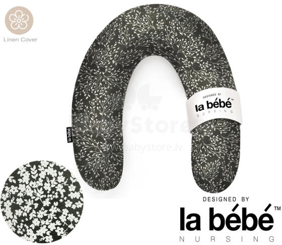 La Bebe™ Rich Linen Nursing Maternity Pillow Art.12642  Pakaviņš (pakavs) mazuļa barošana, gulēšanai, pakaviņš grūtniecēm 30x104cm