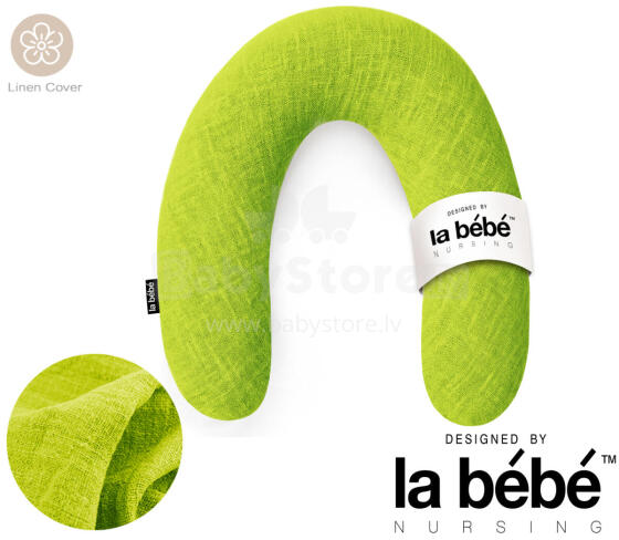 La Bebe™ Rich Linen Nursing Maternity Pillow Art.12648  Pakaviņš (pakavs) mazuļa barošana, gulēšanai, pakaviņš grūtniecēm 30x104cm