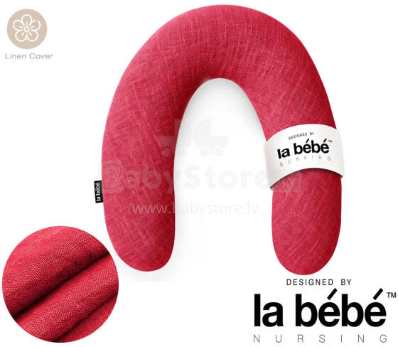 La Bebe™ Rich Linen Nursing Maternity Pillow Art.12649  Pakaviņš (pakavs) mazuļa barošana, gulēšanai, pakaviņš grūtniecēm 30x104cm