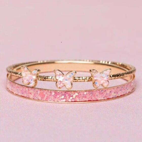 Bracelet - Boutique Chic Butterfly Bangles