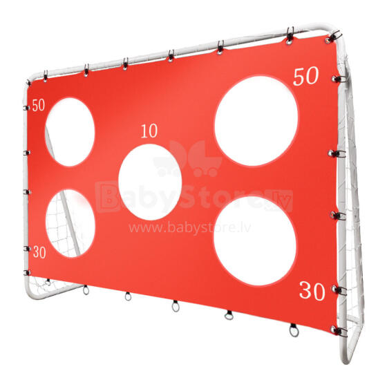 Ikonka Art.KX3207 Bērnu futbola treniņu vārti 2in1 + precizitātes paklājs 215 x 153 x 76 cm