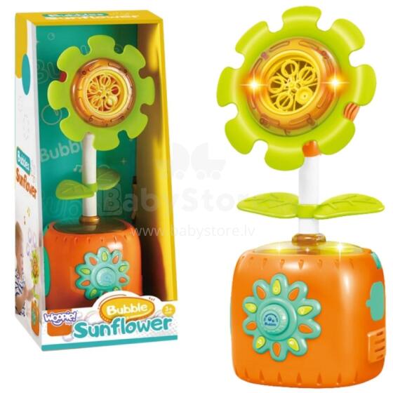 WOOPIE Sunflower Electric Bubble Machine with Light and Sound Effects