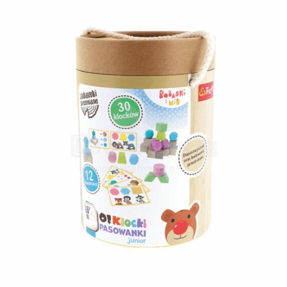 TREFL 61514 Koka Rotaļlieta O! Būvniecības Bloki Junior