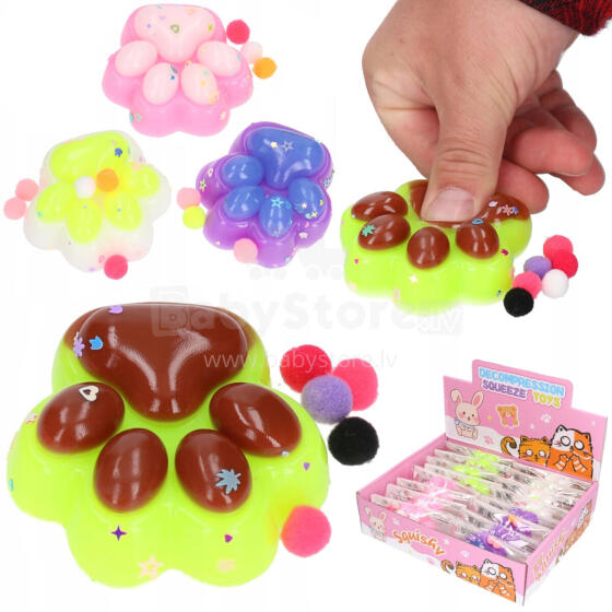 GNIOTEK SQUISHY ŁAPKA KOLOROWA