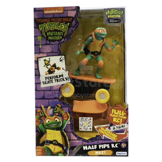TMNT RC skateboard with figure Half Pipe Michelangelo, 71035