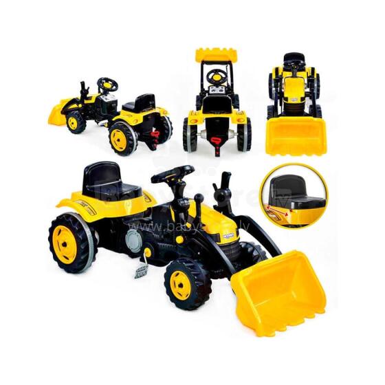 WOOPIE Pedāļu Traktors Farmer MaxTrac Classic Buldozera Kauss