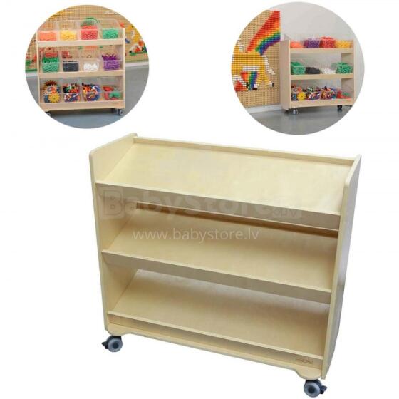 MASTERKIDZ Mobile Cart - 3 Shelves for STEM Board Accessories
