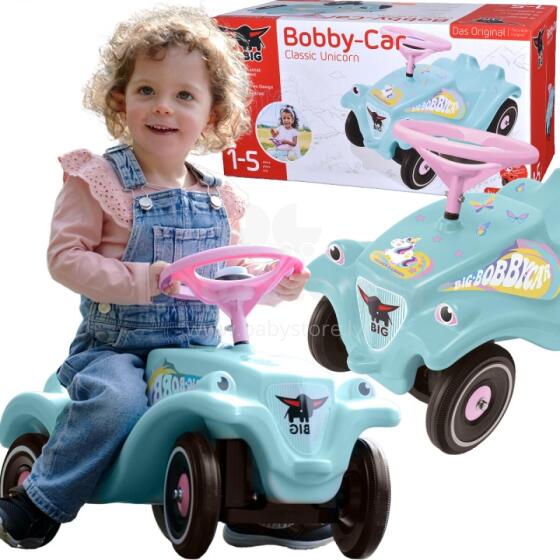 BIG Bobby Car Classic Ride-On с рогом единорога