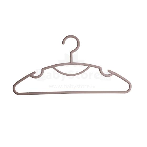 Clothes hangers 10 pcs. plastic Daphne 42x0.8x21cm gray-brown
