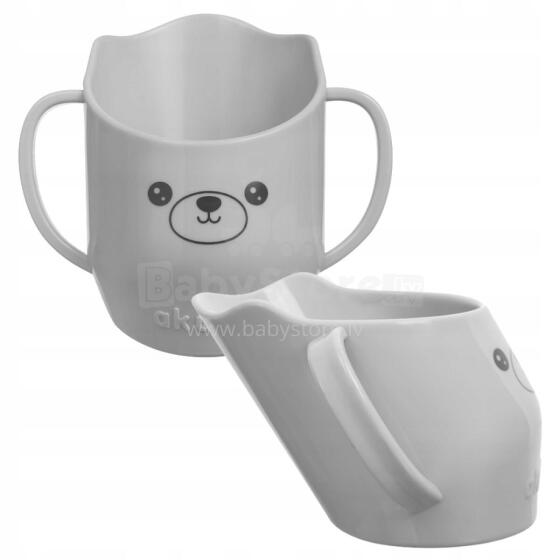 Akuku Cup Art.A0695 Grey Mācību krūze ergonomiskā,150ml