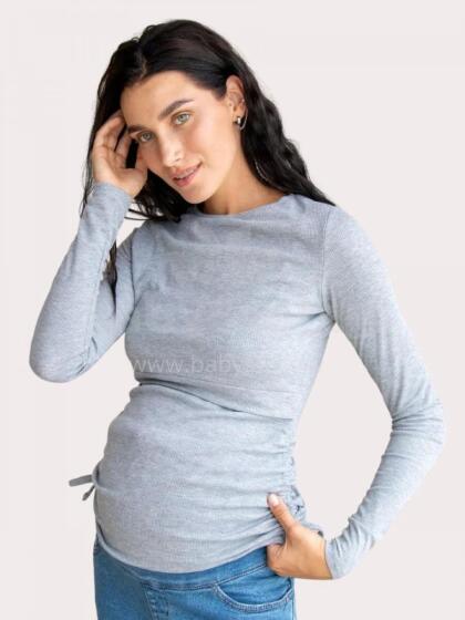 Sweet Mama Art.TB4354 Light Grey Джемпер для беременных и кормления