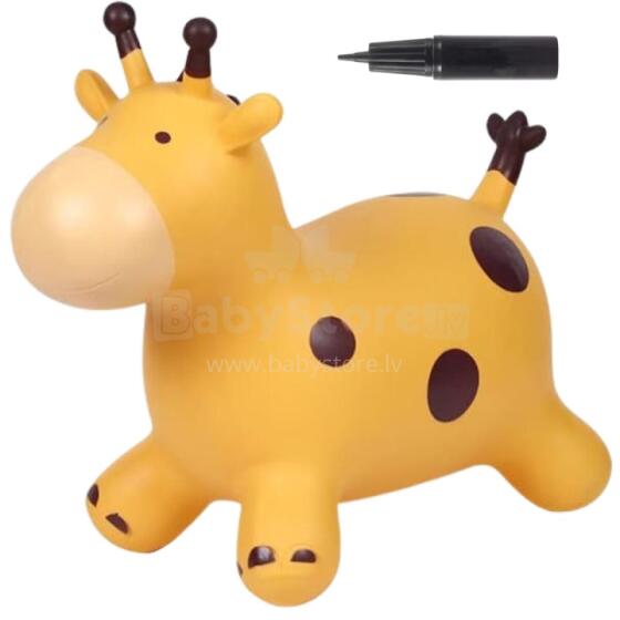 WOOPIE Inflatable Jumping Giraffe Yellow + Pump