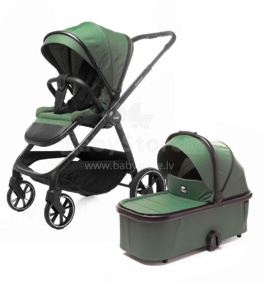 4 BABY Universālais ratiņš FOSTER 2in1 ZAĻŠ