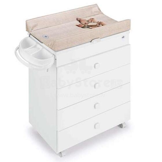 Cam Asia Bianca Art.C915006-C264 Praktiska koka kumode ar vanniņu un pārtinamo matraci