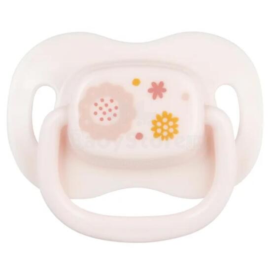 CANPOL 22/581_pin_new Nomierino knupis Silikona Simetrisks 6-18m Zīdainim Rozā