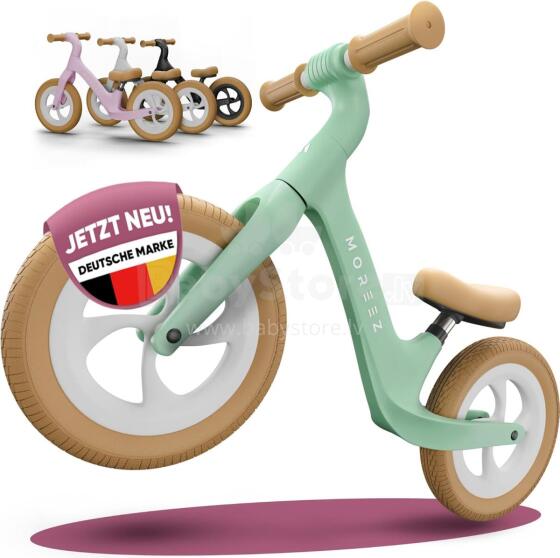 Moreez Balance Bike Art.255178 Green Детский велосипед - бегунок с металлической рамой