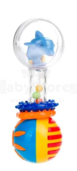 CANPOL 2/457_blu Rattle with a Clicking Ball (Dolphin)