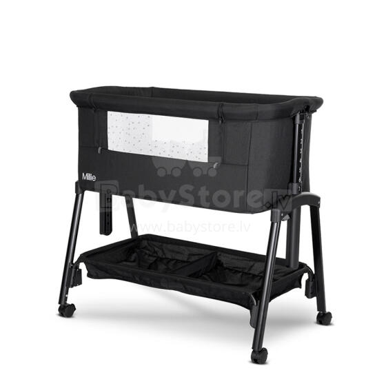 Lorelli Millie Art.10080732501 Black Cot for comfortable co-sleeping 2 in 1
