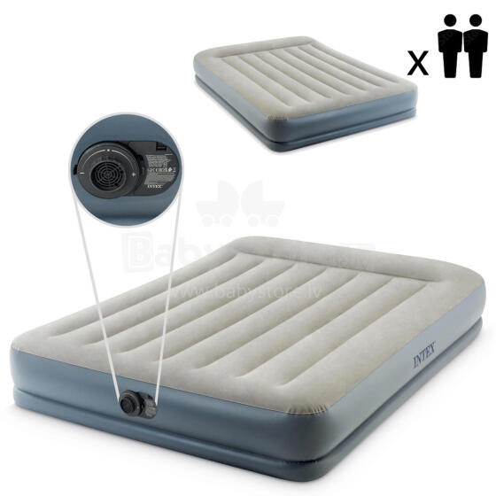 Gaisa matracis ar pumpi 203x152 cm divvietīgs Intex 64118ND