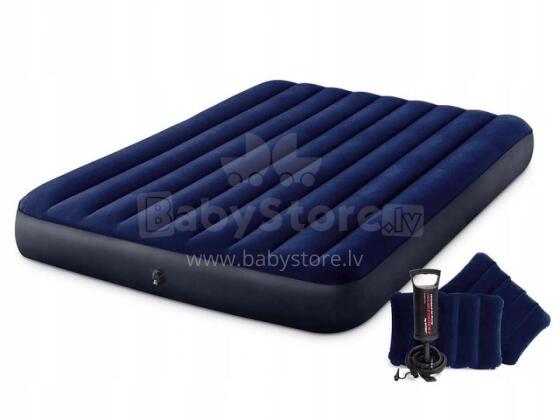 Gaisa matrac ar divām gultām 203x152 cm ar spilveniem Velūrs INTEX 64765