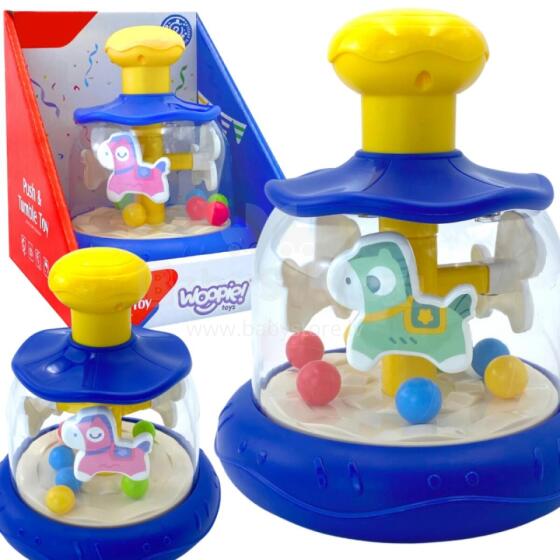 WOOPIE BABY Krāsainie Poniji Zilā Griezējtops Karuselis ar Bumbām
