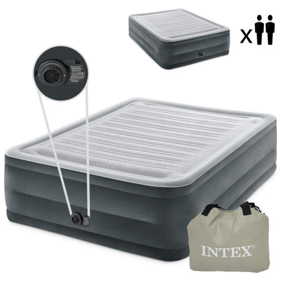 Gultas matracis ar automātisko sūkni - 203x152cm INTEX