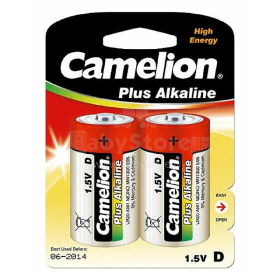 Camelion D / LR20, Plus Alkaline, 2 шт.