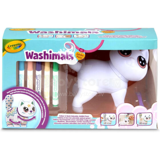 CRAYOLA creative kit Washimals Big Jenny, 74-7518