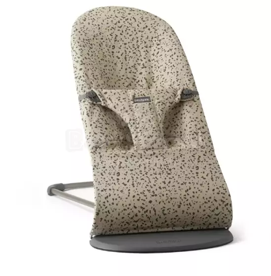 Babybjorn Bliss Bouncer Balance Cotton Art.006038 Beige/Dark Grey Шезлонг
