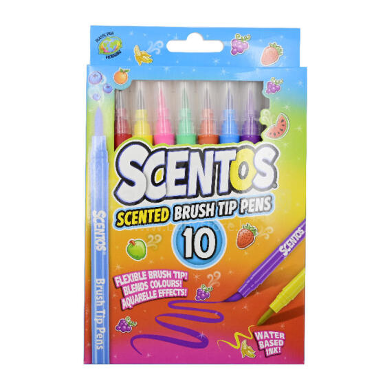 SCENTOS ST 20465 Scented Markers - BRUSHES 10pcs