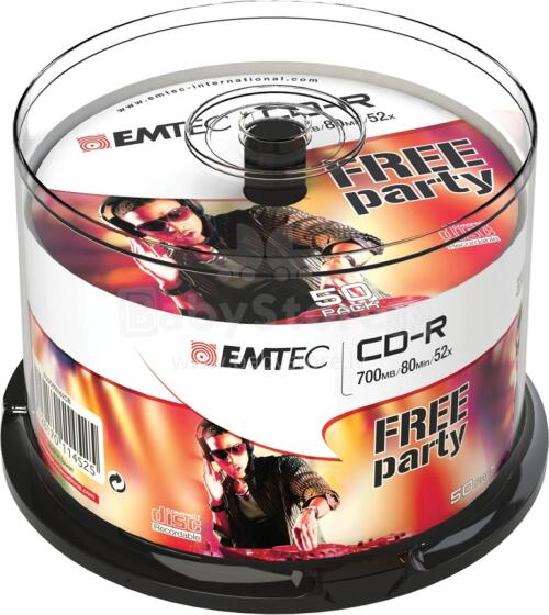 Emtec CD-R 700MB/80MIN 52x Cake Box 50 pcs