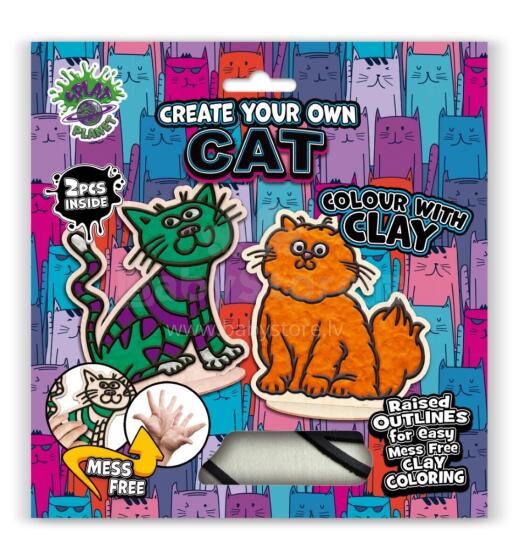 Splat Planet Creative Modeling Clay Set with Wooden Kittens