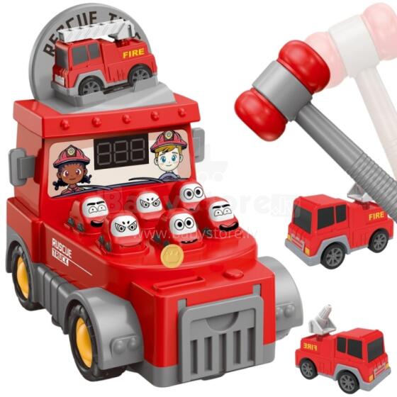 WOOPIE Игра на ловкость Ударь по кроту Пожарная машина с аксессуарами