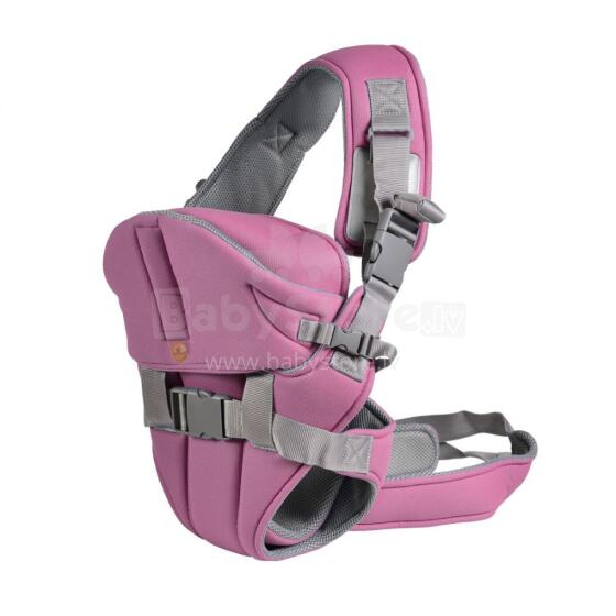 Mini Baby Carry Go  Art.BB003 Pink Bērnu ķengursoma 2 vienā ( 3,6 līdz 12kg)