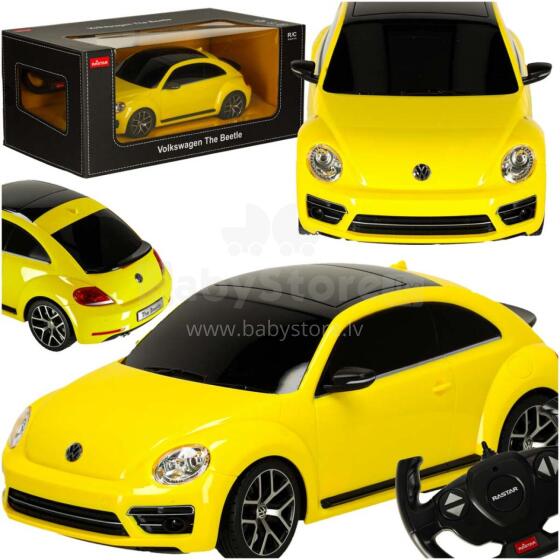 Ikonka Art.KX3535_1 RC auto 1:14 Volkswagen Beetle dzeltens