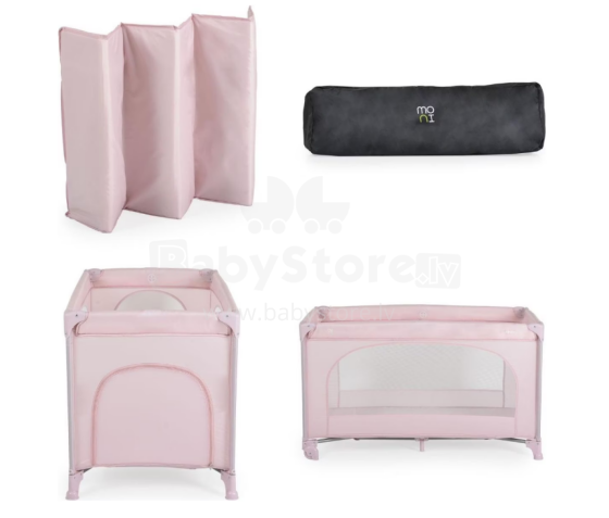 Mini Baby Travel Bed Uno Art.257787  Pink Bērnu manēžā ceļojumu gulta
