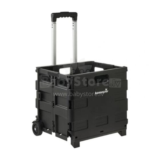 Складная тележка для покупок грузоподъемностью до 25 кг Olli 45 л 38x36x33 см черная