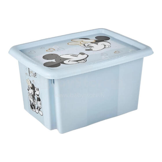 Box with lid 15L Karolina &amp;quot;Mickey Mouse&amp;quot; 38x29.5x20.5cm blue
