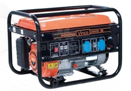 POWER GENERATOR AG-HA-2500 VINCO 2.2 KW / 5.5 HP / 15 L 2X230 V 16 A / 1X12 V / AVR