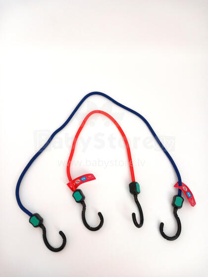 SET 2 pcs MIX 8mm ELASTIC STRAP WITH SAFETY PLASTIC HOOK 